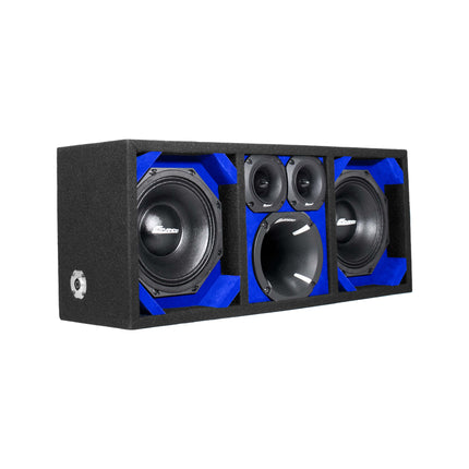 KTPON-208BLACK / DUAL 8" BLUE/BLACK - Comando Audio Inc.