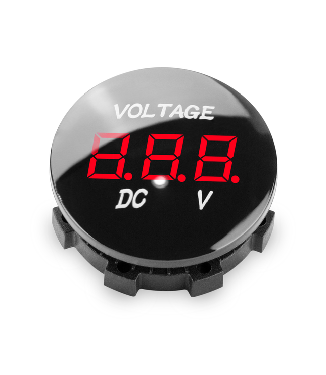 VOLTM1-RED | Waterproof Digital Voltmeter - Comando Audio Inc.