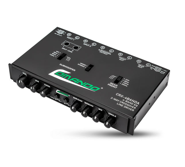 CRX-4BANDA | 4 Bands Equalizer - Comando Audio Inc.