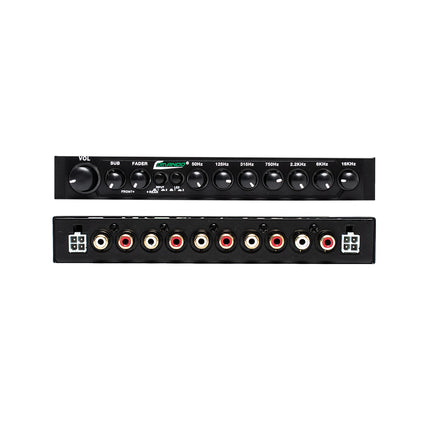 EQS7-PRO / 7 BAND EQ WITH 9 VOLT LINE DRIVER BASS OPTIMIZED AND HI INPUT