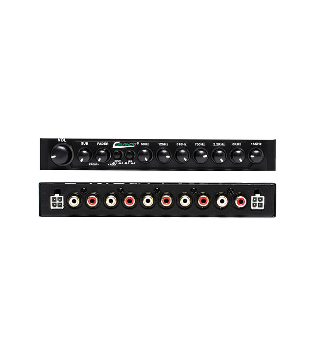 EQS7-PRO / 7 BAND EQ WITH 9 VOLT LINE DRIVER BASS OPTIMIZED AND HI INPUT