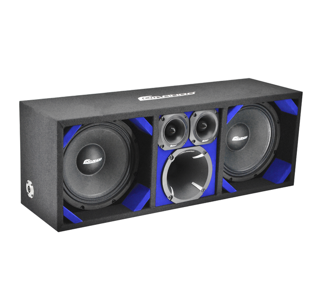 KTPON-210BLACK / DUAL 10"  BLUE/BLACK LOADED