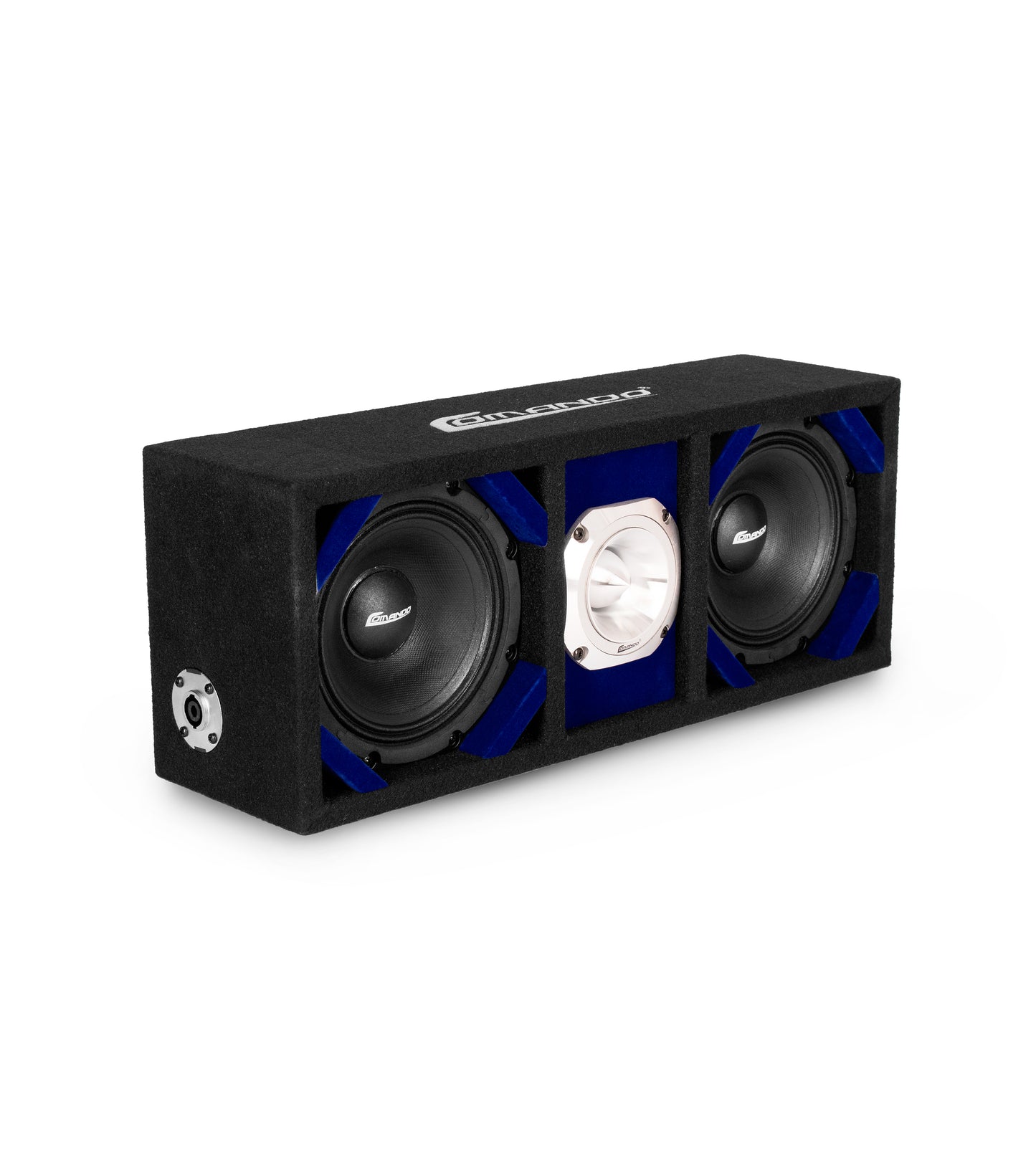 KTPONV2-206BLUE / DUAL 6" BLUE LOADED PORTED BOX + 1 TWEETER