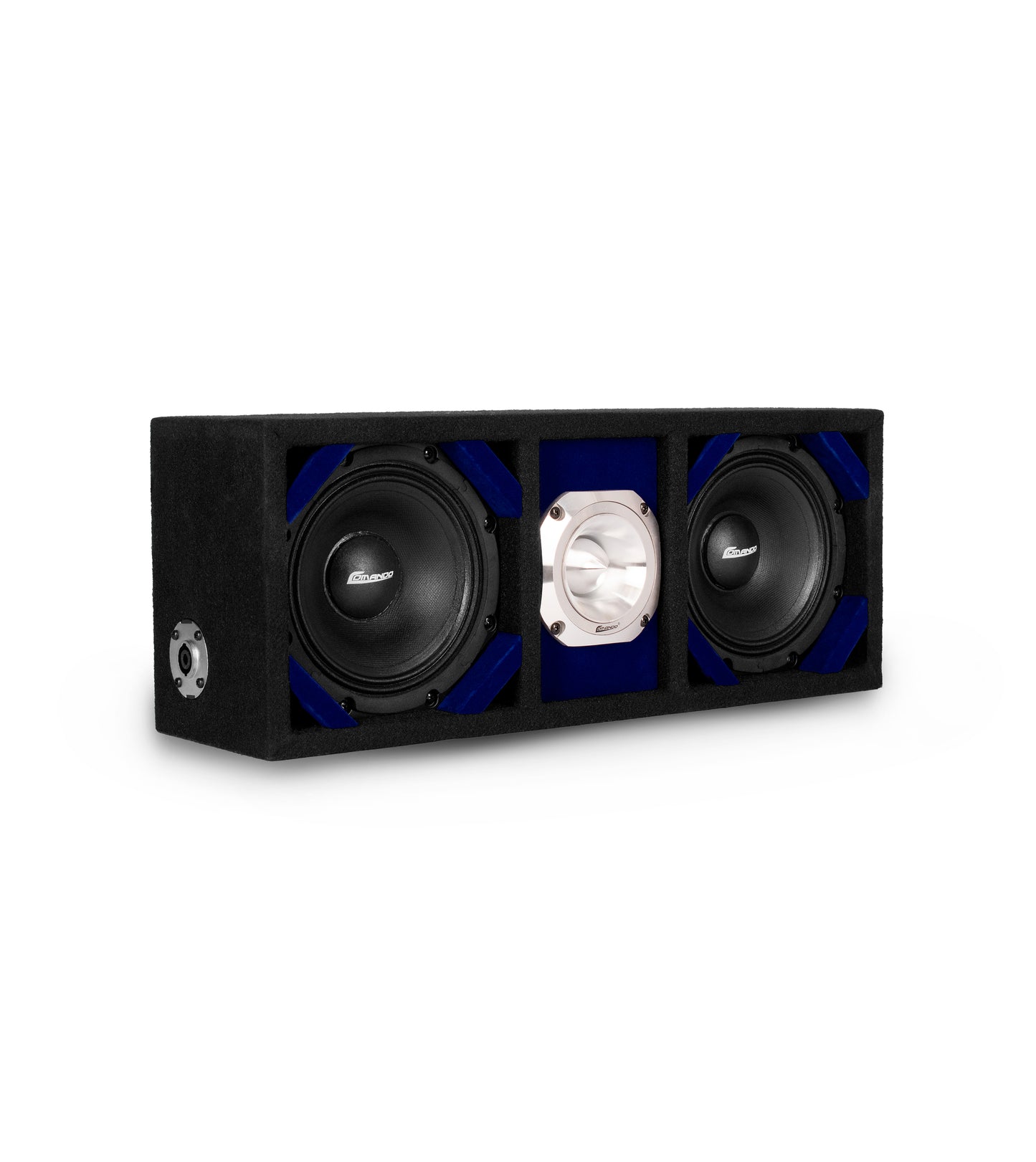 KTPONV2-206BLUE / DUAL 6" BLUE LOADED PORTED BOX + 1 TWEETER