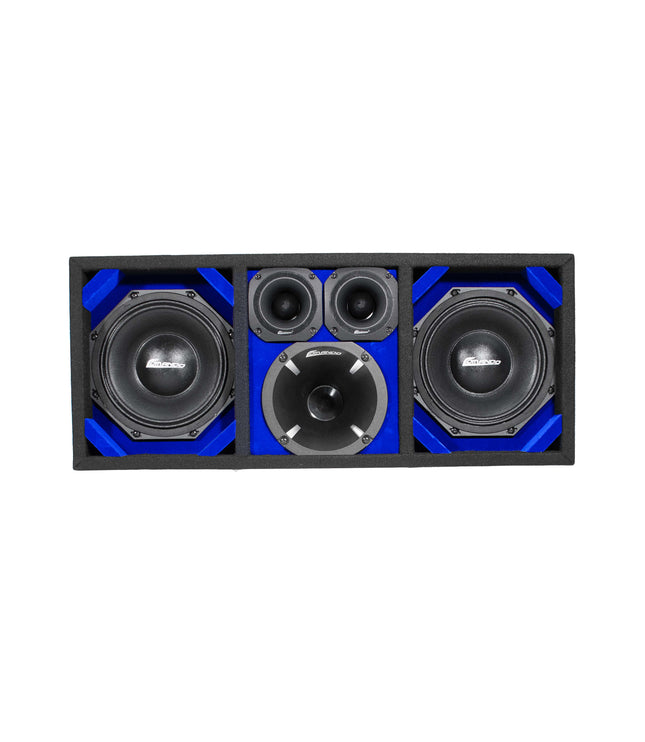 KTPON-208BLACK / DUAL 8" BLUE/BLACK