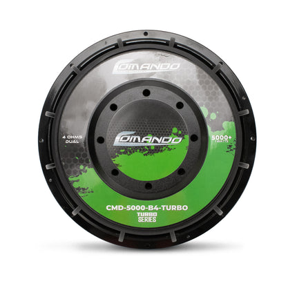 CMD-5000-B4-TURBO | SUBWOOFER 15” TURBO | 5000W | Dual 4 Ohm + TERMICONTROL BLACK