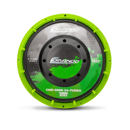 CMD-5000-G4-TURBO | SUBWOOFER 15” TURBO | 5000W | Dual 4Ohm + TERMICONTROL GREEN