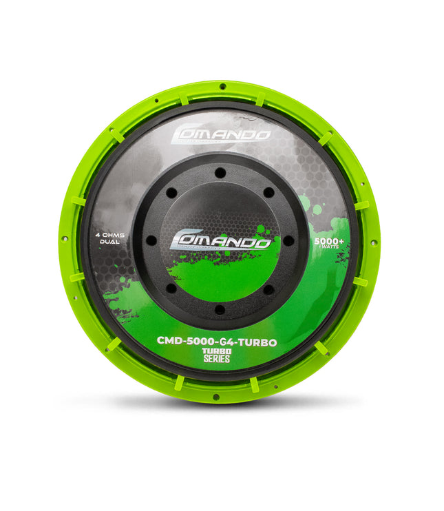 CMD-5000-G4-TURBO | SUBWOOFER 15” TURBO | 5000W | Dual 4Ohm + TERMICONTROL GREEN
