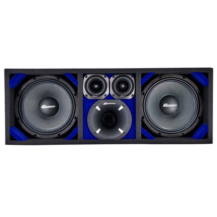 KTPON-210BLACK / DUAL 10"  BLUE/BLACK LOADED