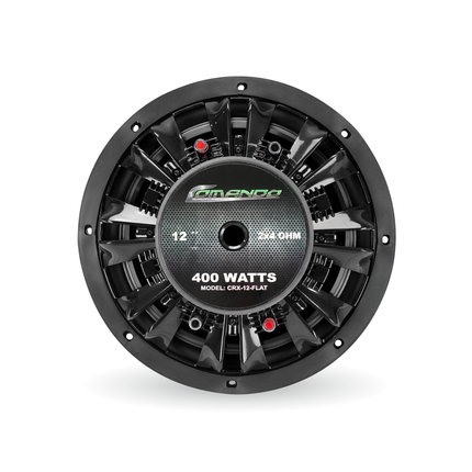 CRX-12-FLAT | 12'' FLAT 400W MAX. | DUAL 4Ω - Comando Audio Inc.