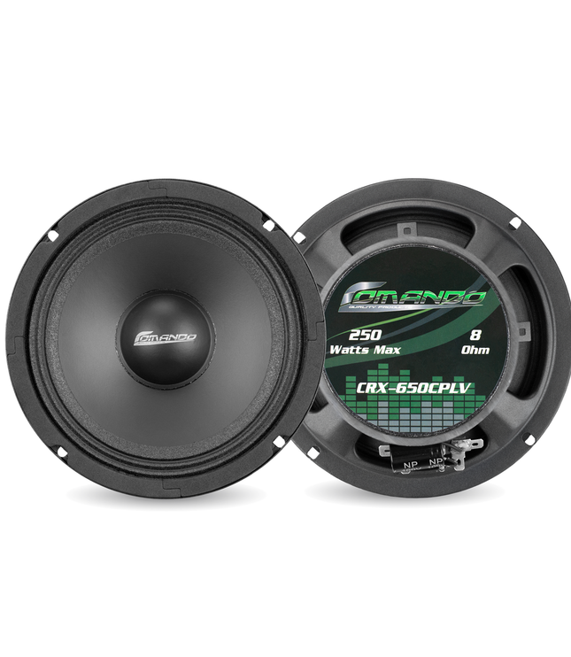 CRX-650CPLV | 6.5'' 250W MAX. | COIL 8Ω - Comando Audio Inc.