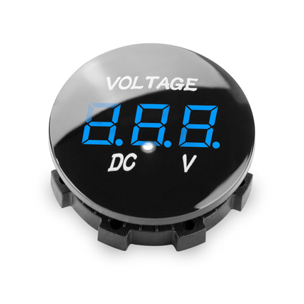VOLTM1-BLUE | Waterproof Digital Voltmeter - Comando Audio Inc.