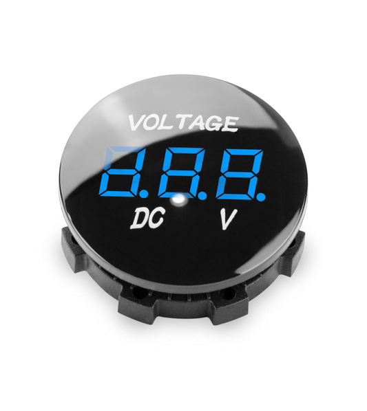 VOLTM1-BLUE | Waterproof Digital Voltmeter - Comando Audio Inc.