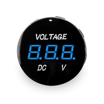 VOLTM1-BLUE | Waterproof Digital Voltmeter - Comando Audio Inc.