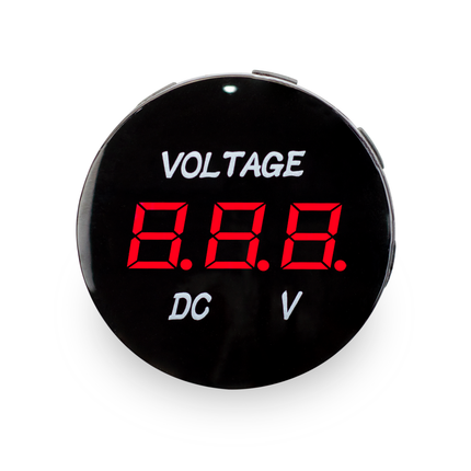 VOLTM1-RED | Waterproof Digital Voltmeter - Comando Audio Inc.