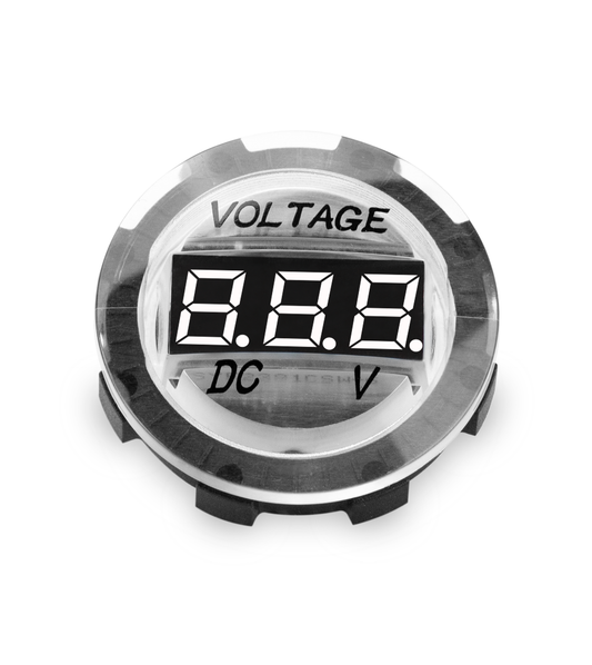 VOLTM2-WHITE  | Waterproof Digital Voltmeter - Comando Audio Inc.